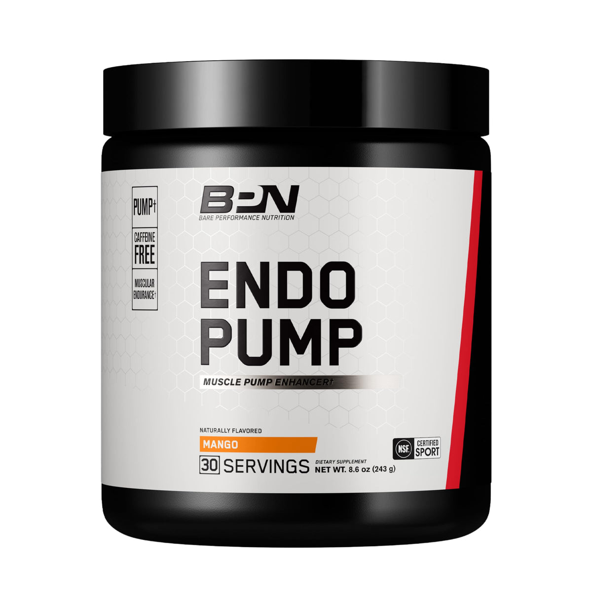 BPN EndoPump frente del envase mango mostrando diseño y porciones
