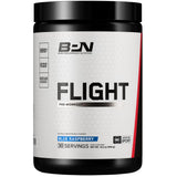 BARE PERFORMANCE NUTRITION envase frontal de BPN Flight mostrando sabor y beneficios