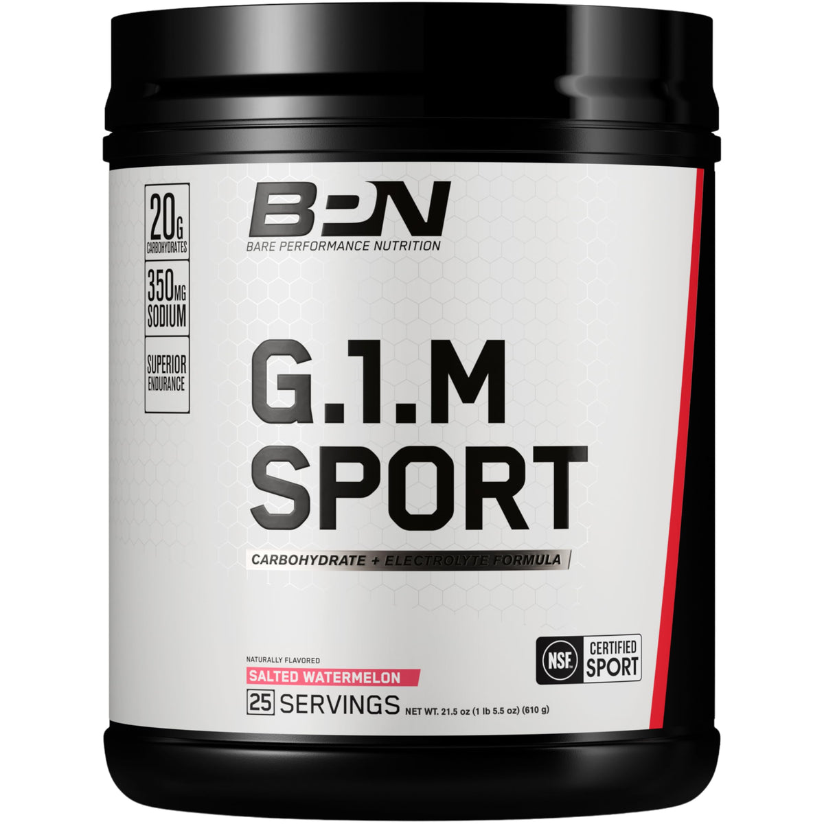 BARE PERFORMANCE NUTRITION envase frontal mostrando fórmula de resistencia y beneficios