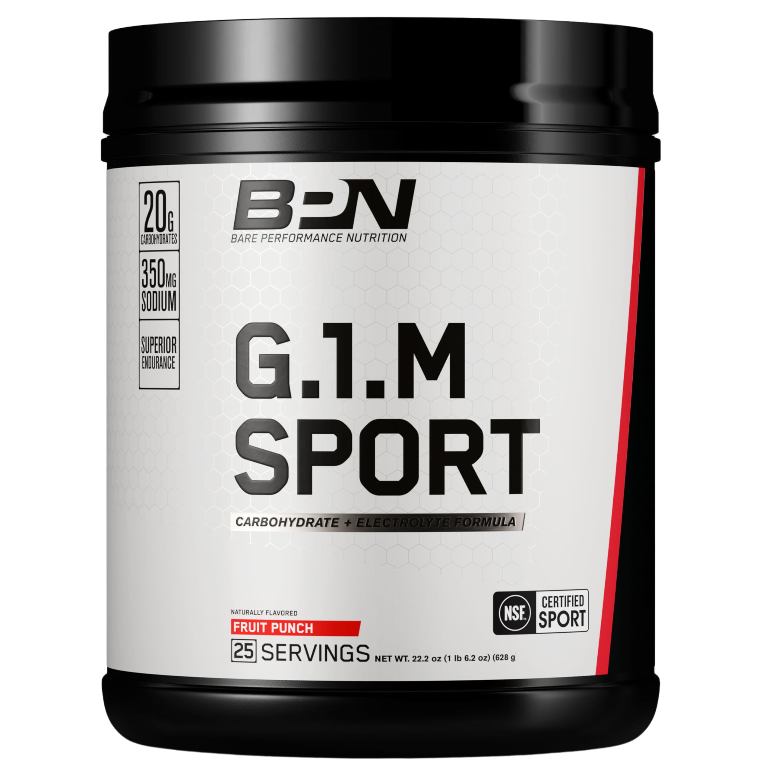 BARE PERFORMANCE NUTRITION envase frontal mostrando marca y sabor Fruit Punch, claridad de uso