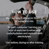 BARE PERFORMANCE NUTRITION sobre abierto con porciones, conveniencia para entrenos