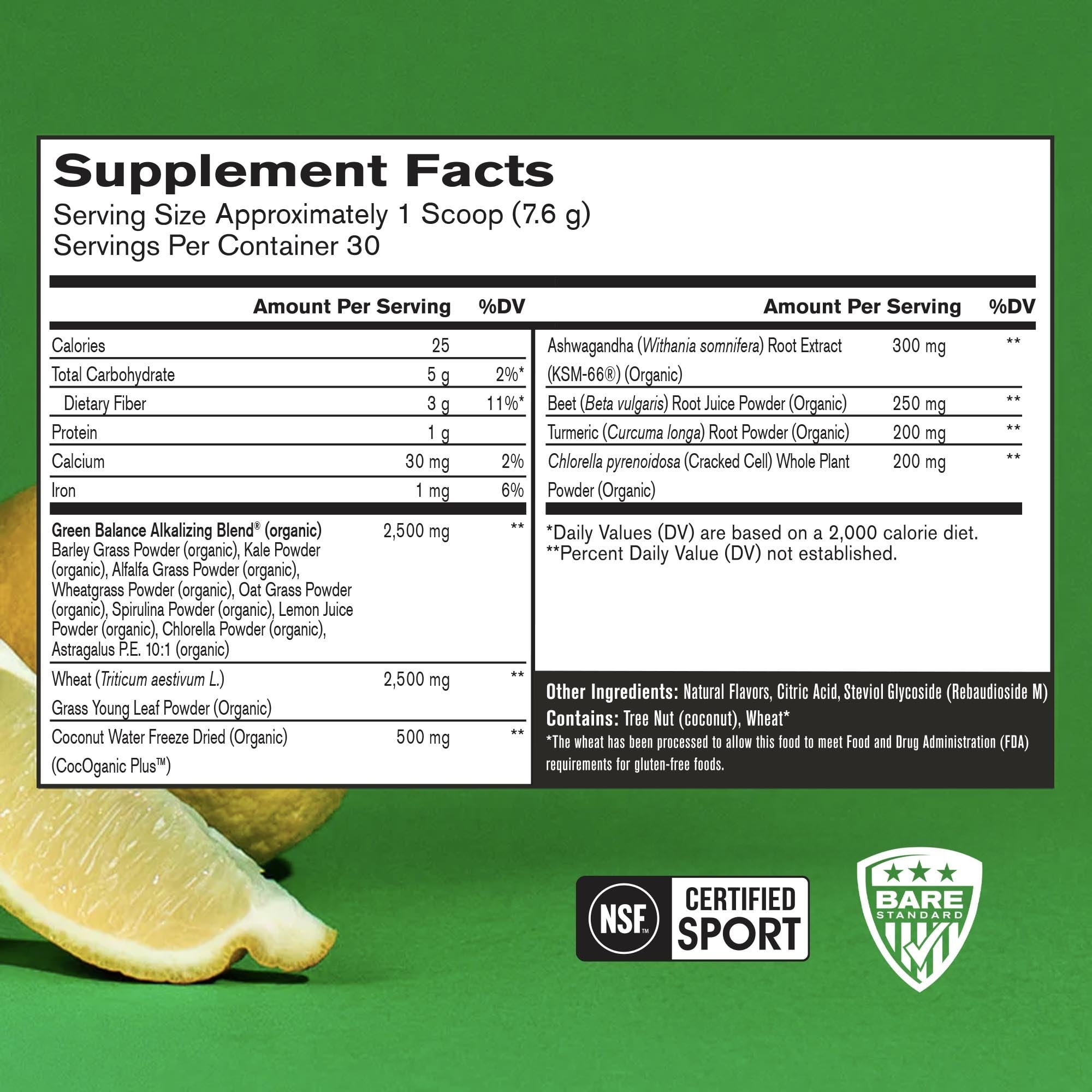 BARE PERFORMANCE NUTRITION detalle textura del polvo muestra pureza