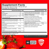 BARE PERFORMANCE NUTRITION polvo Strong Reds textura y color fresa para mezcla rápida
