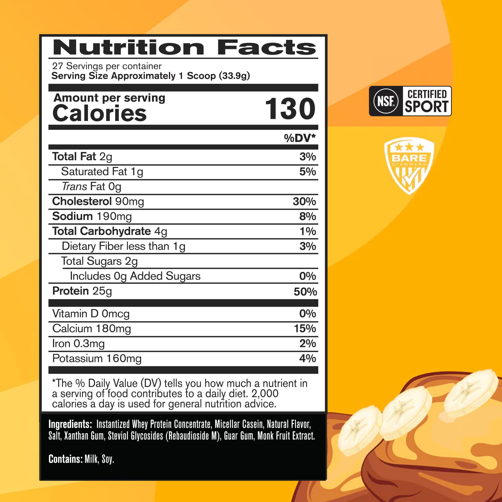 BARE PERFORMANCE NUTRITION textura del polvo mostrando solubilidad y mezcla fácil