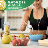 Braidz OptiFiber etiqueta nutricional en detalle para ver ingredientes y fibra