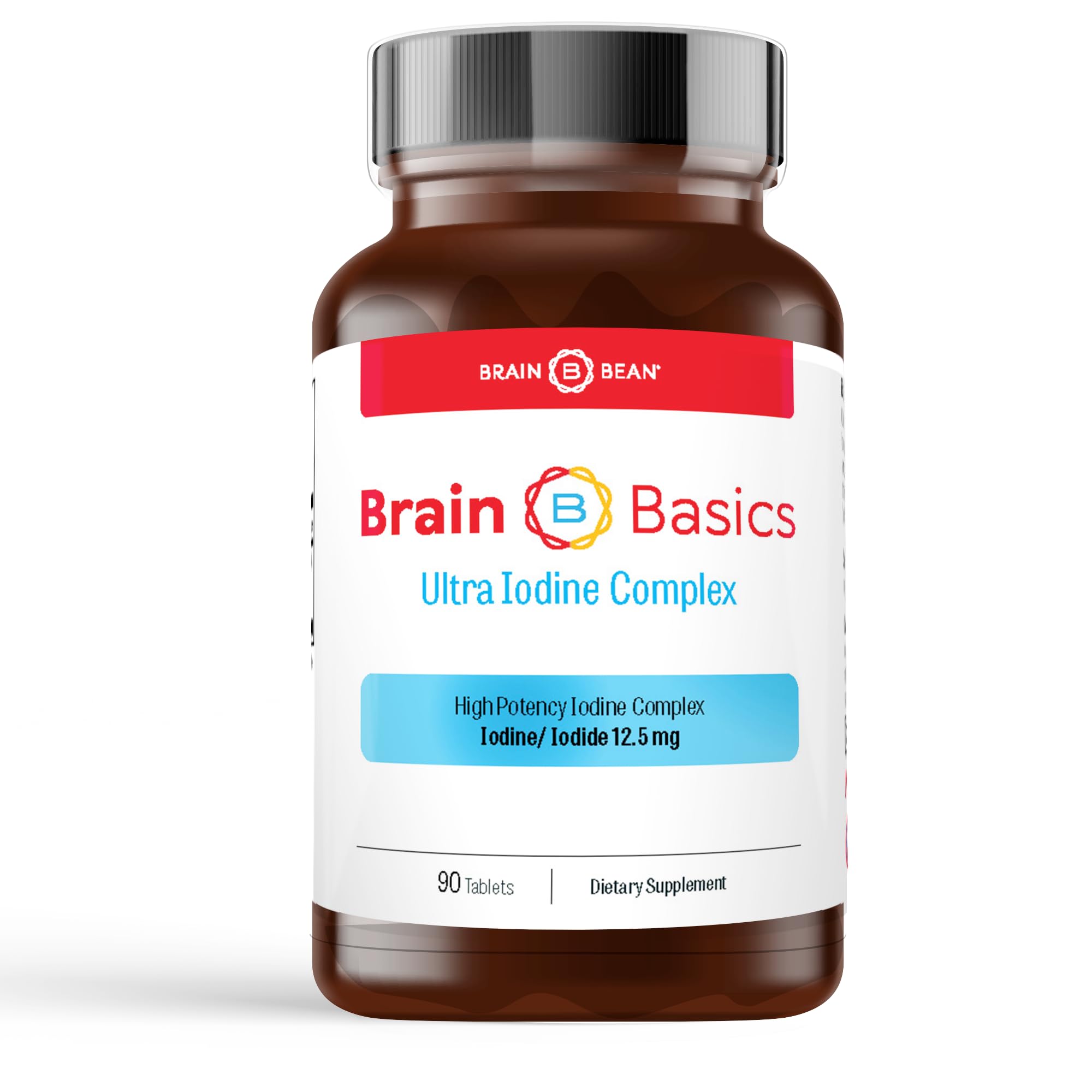 Brain Bean frente del envase mostrando 90 tabletas y conveniencia