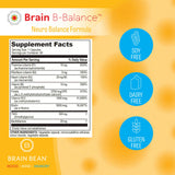 Brain Bean etiqueta con ingredientes activos y beneficios claros