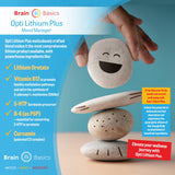 Brain Bean opti lithium plus en mesa de trabajo representando uso cotidiano