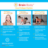 Brain Bean textura del polvo crema vainilla coco acercamiento, mezcla fácil