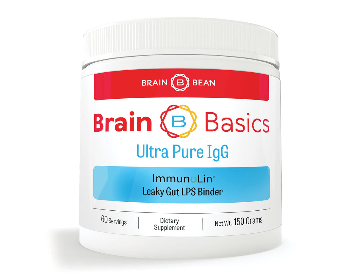 Brain Bean envase frontal que muestra formato 150 g y beneficios