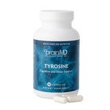 BRAINMD frasco frontal mostrando la etiqueta y beneficio de enfoque