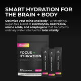 BrainTree Nutrition textura rosa del polvo que sugiere disolución rápida y sabor