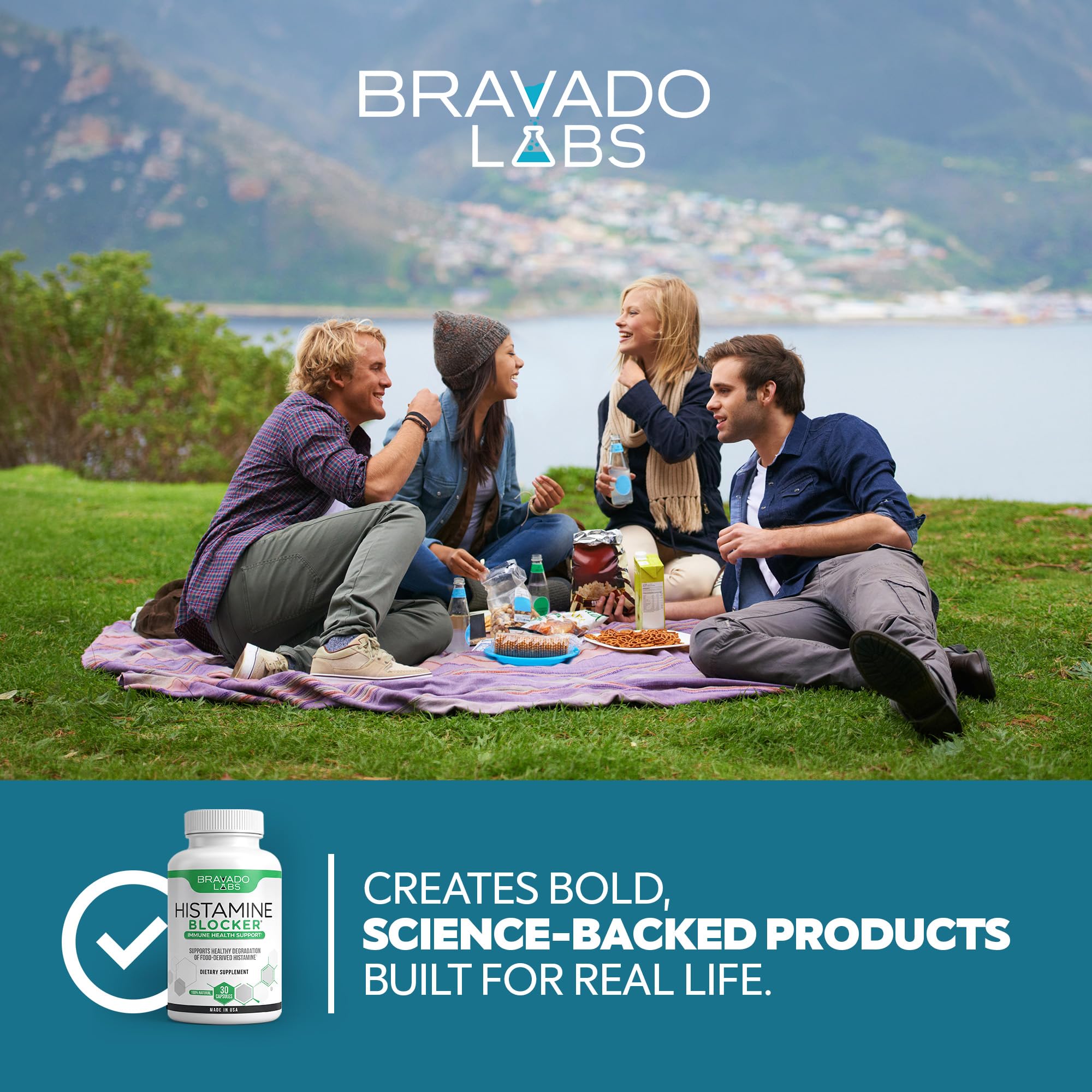 Bravado Labs etiqueta nutricional enfocada en ingredientes y dosis