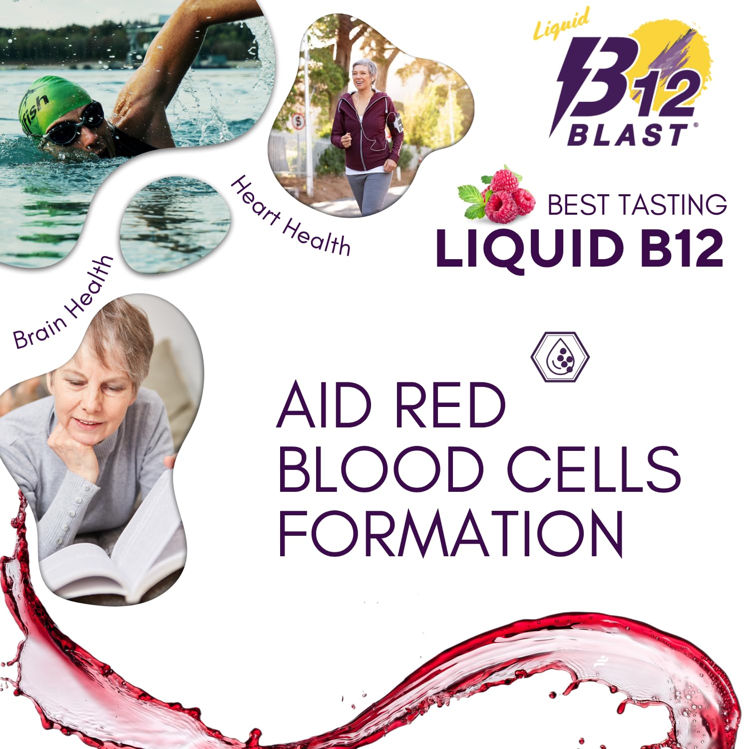 Bricker Labs B12 Blast etiqueta informativa con ingredientes y dosis claras