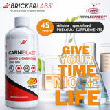 Bricker Labs atleta sosteniendo la botella tras entrenar, apoyo conveniente para recuperación