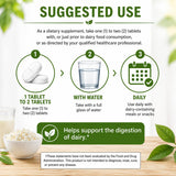Brieofood tableta junto a un vaso de leche ilustrando uso con lácteos