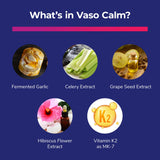 Bright Naturals vaso calm en mano para comparar tamaño y porciones