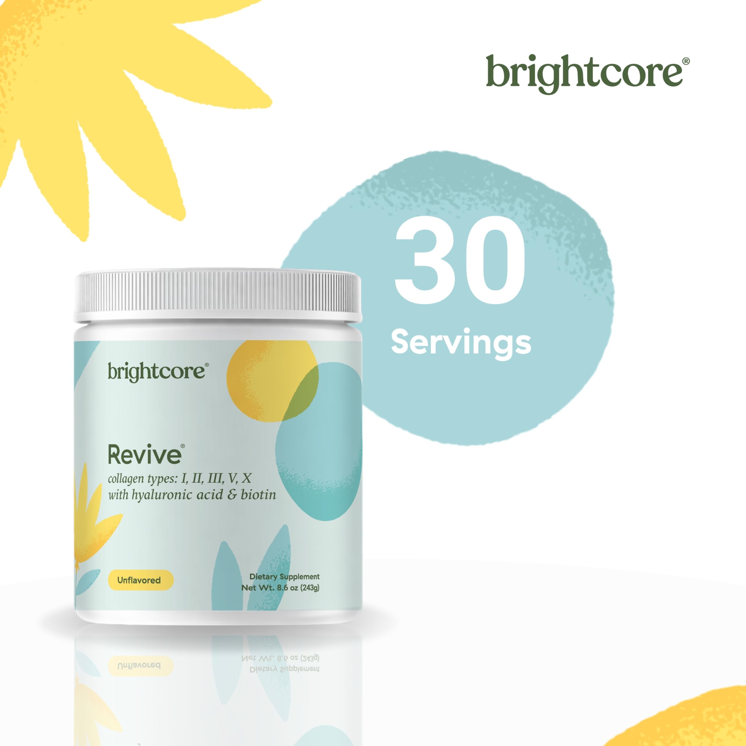 Fuentes de colágeno Brightcore: res, pollo y bacalao, origen transparente