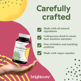 Brightcore Kimchi One comparación de tamaño del frasco para entender duración