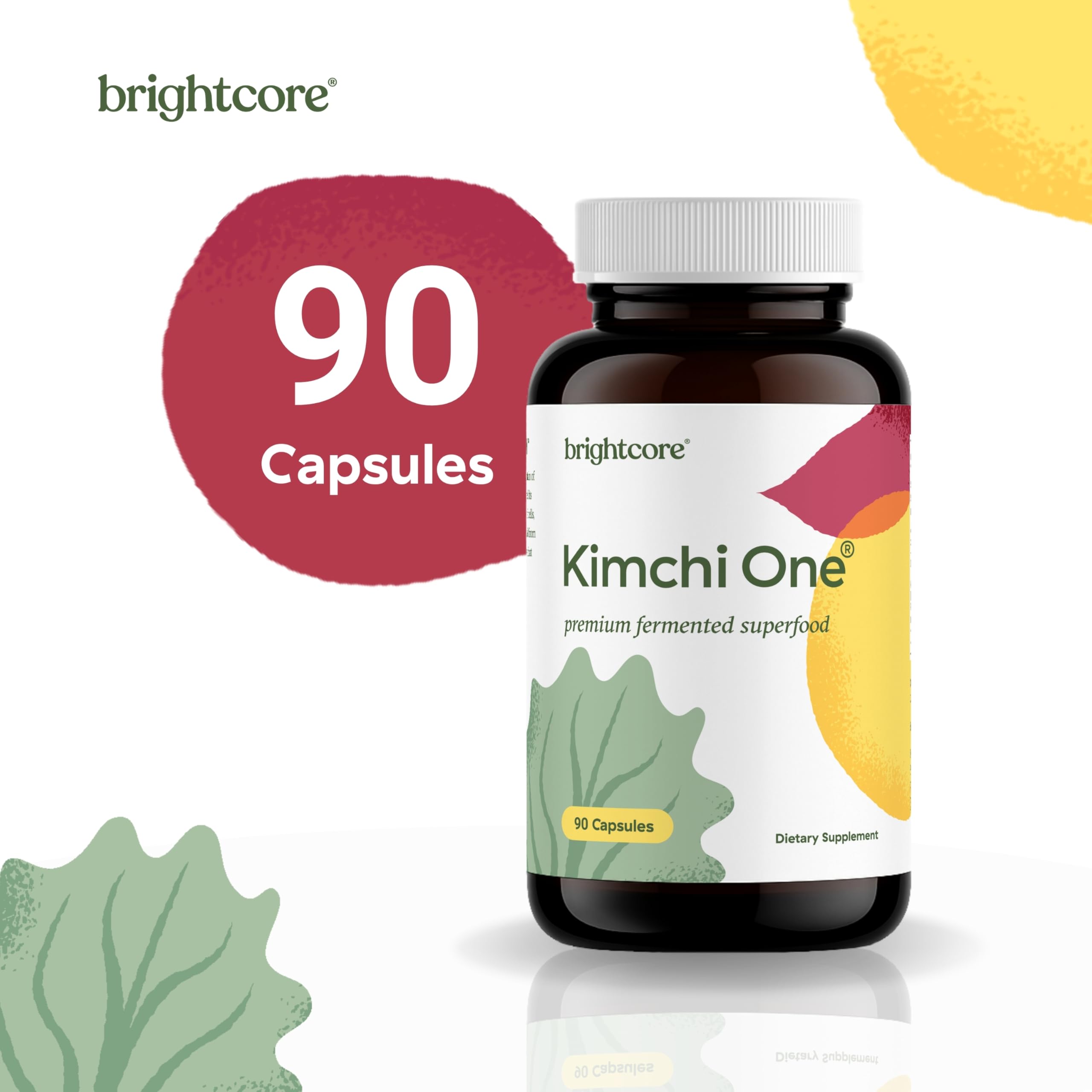 Brightcore Kimchi One mezcla de ingredientes fermentados que muestra origen natural