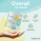 Comparación de tamaño del envase Brightcore para 30 porciones claras