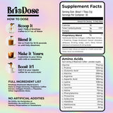 BRIODOSE MUSHROOM COFFEE textura del polvo instantáneo, mezcla rápida