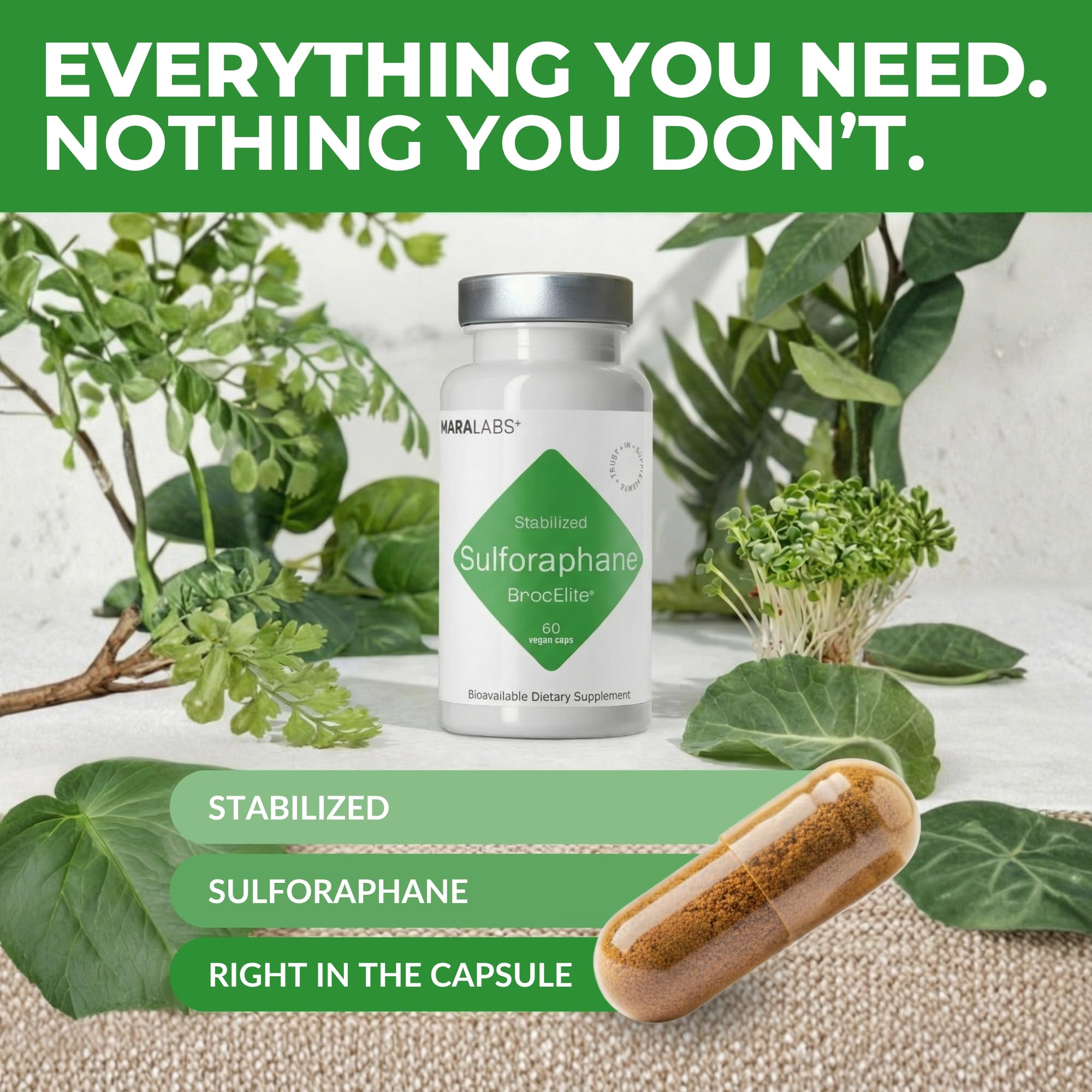 BrocElite en cocina junto a alimentos saludables como contexto