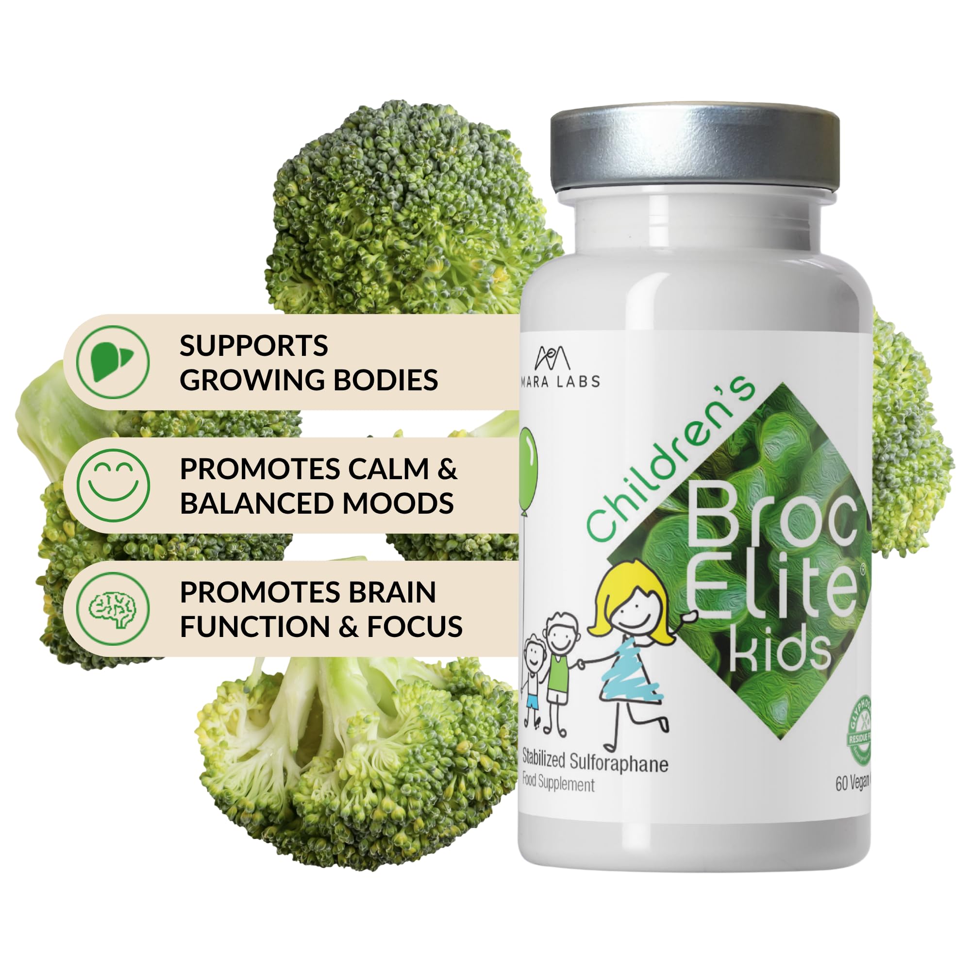 BrocElite contenido mezclado en batido mostrando uso práctico con comida