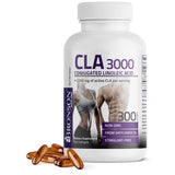 Bronson frasco frontal mostrando 300 softgels y potencia por porción
