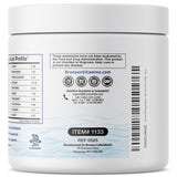 Bronson etiqueta nutricional en primer plano que certifica ingredientes