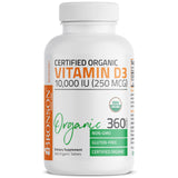 Bronson etiqueta cercana que resalta USDA Organic y Non-GMO