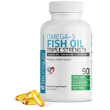 Bronson frontal envase 90 softgels mostrando concentración y conveniencia