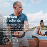 Bronson etiqueta nutricional legible destacando dosis y formas