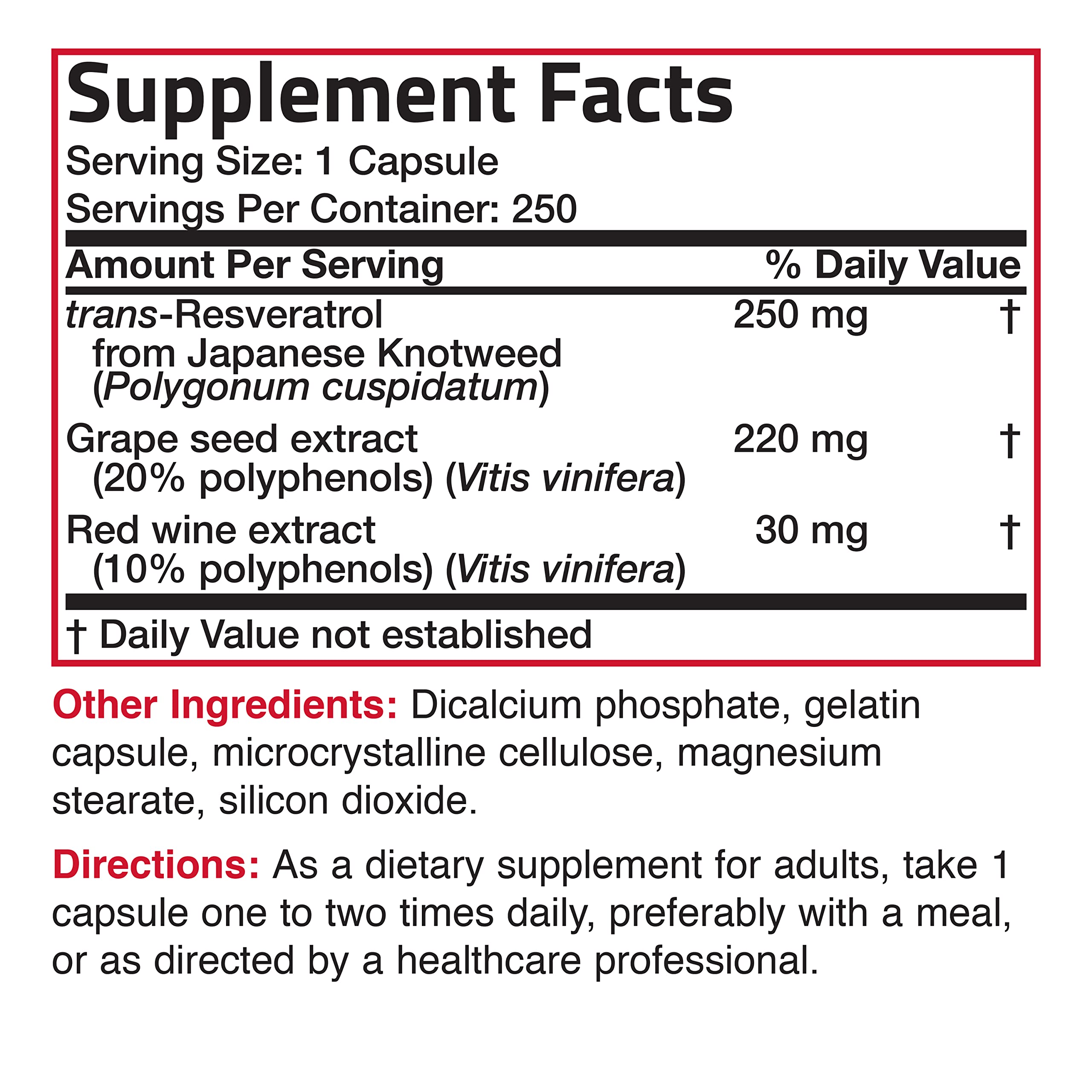 Bronson Resveratrol empaque con sello cGMP destacando control de calidad