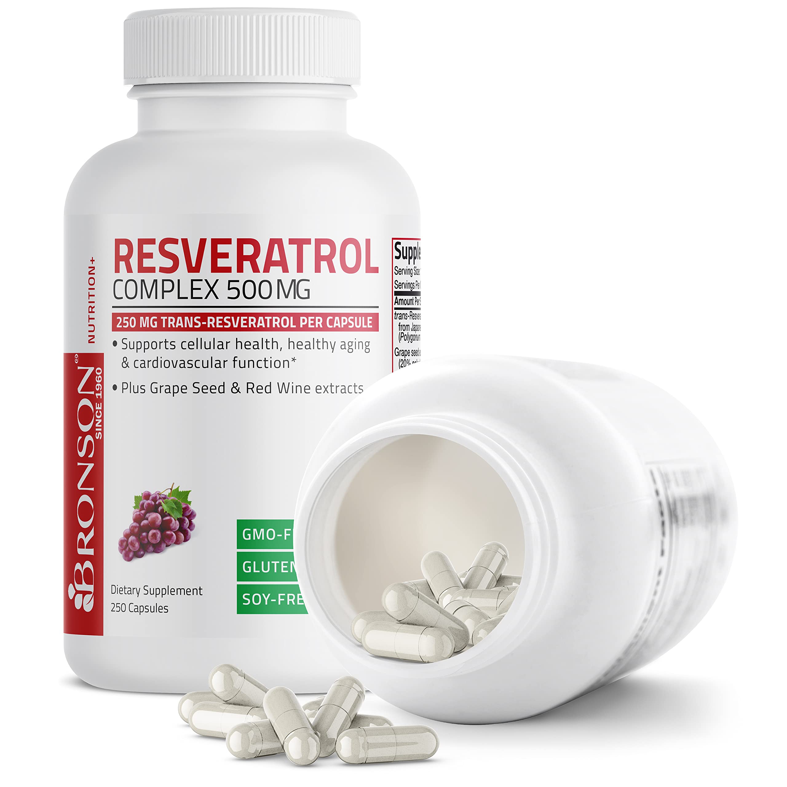 Bronson Resveratrol frasco en mesa de cocina sugiriendo integración en rutina diaria