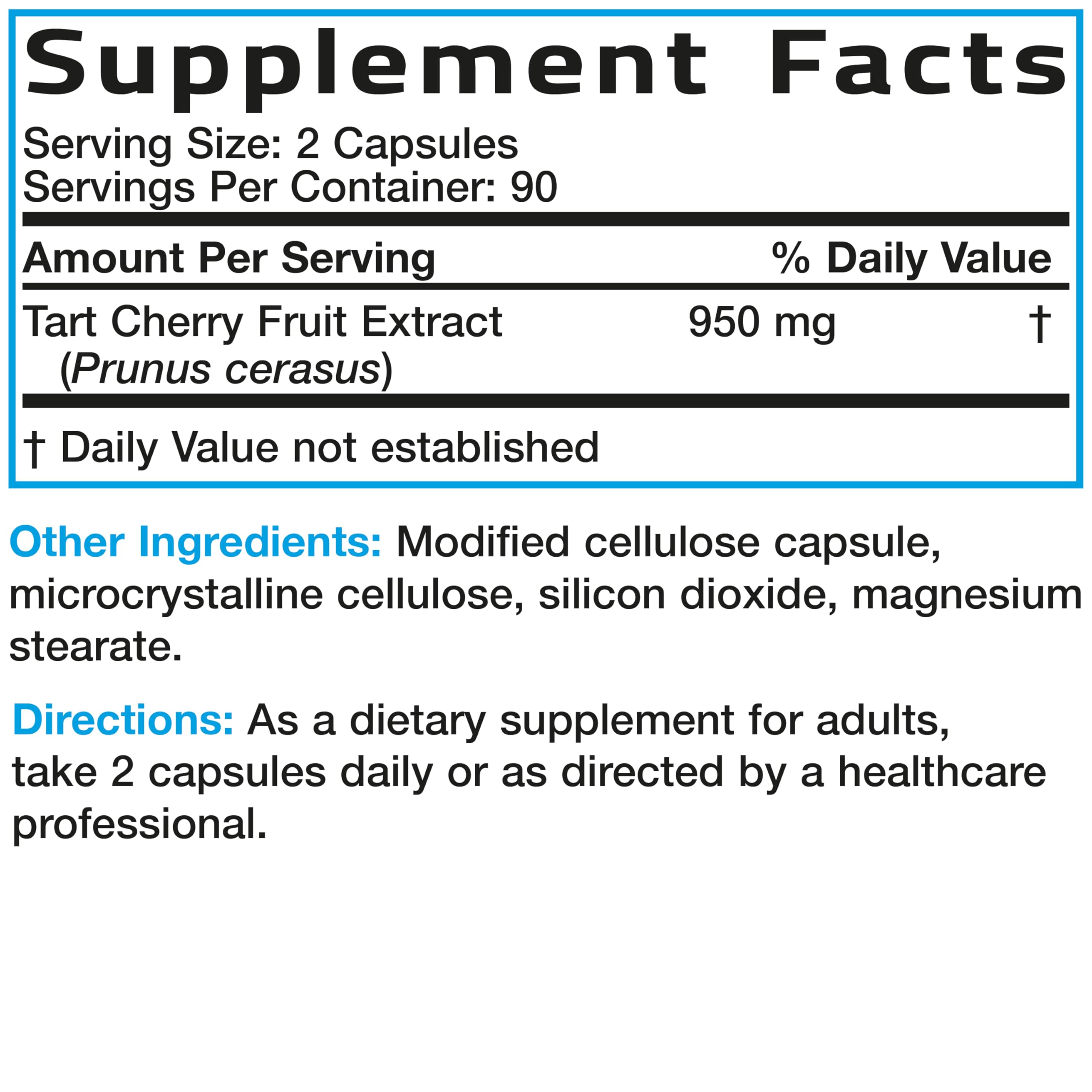 Bronson etiqueta con información nutricional y concentración por cápsula