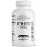 Etiqueta de Bronson Valerian mostrando ingredientes y garantía cGMP