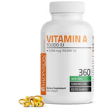 Bronson: frente del envase con 360 softgels y alta potencia