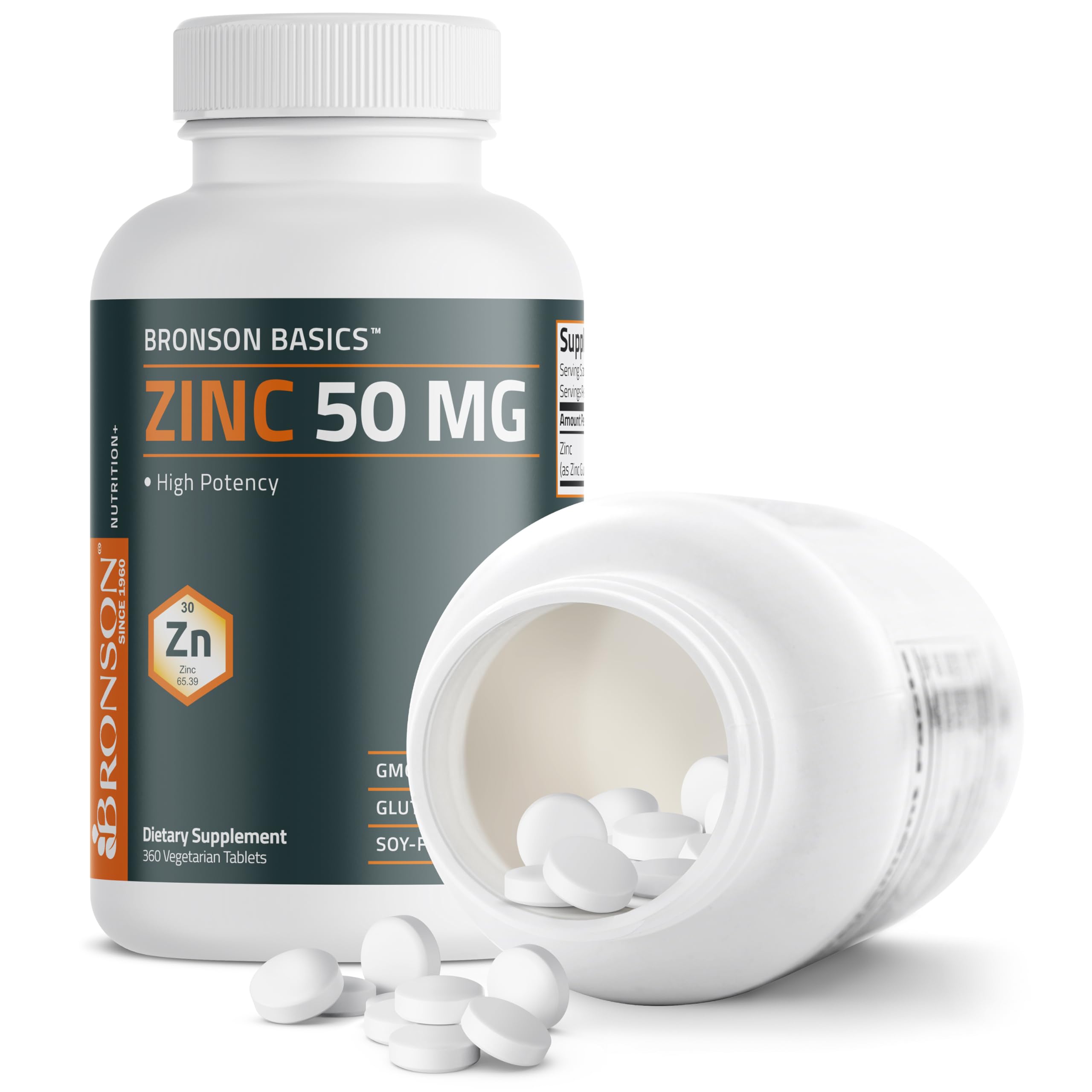 Bronson etiqueta nutricional enfocada en ingredientes y trazabilidad del producto