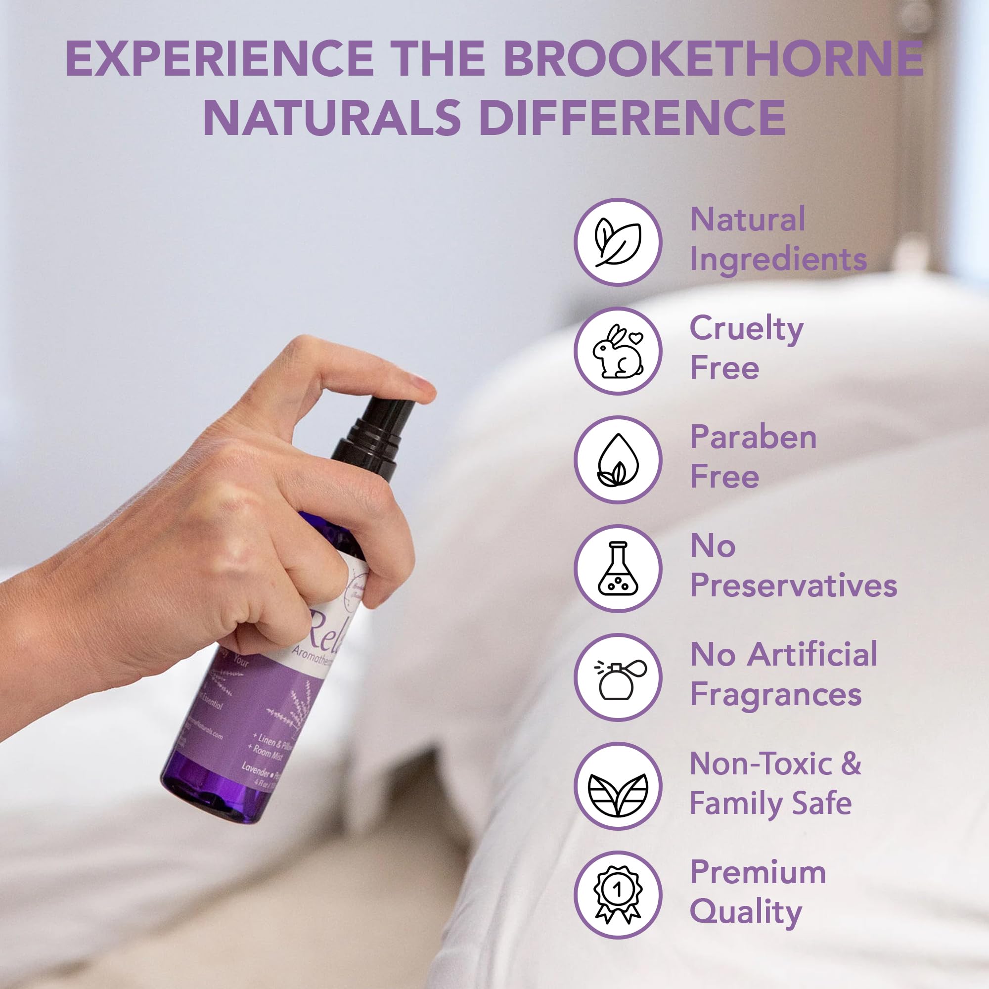 Brookethorne Naturals comparación de tamaño 4oz para referencia y almacenamiento práctico