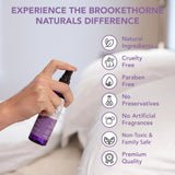 Brookethorne Naturals comparación de tamaño 4oz para referencia y almacenamiento práctico