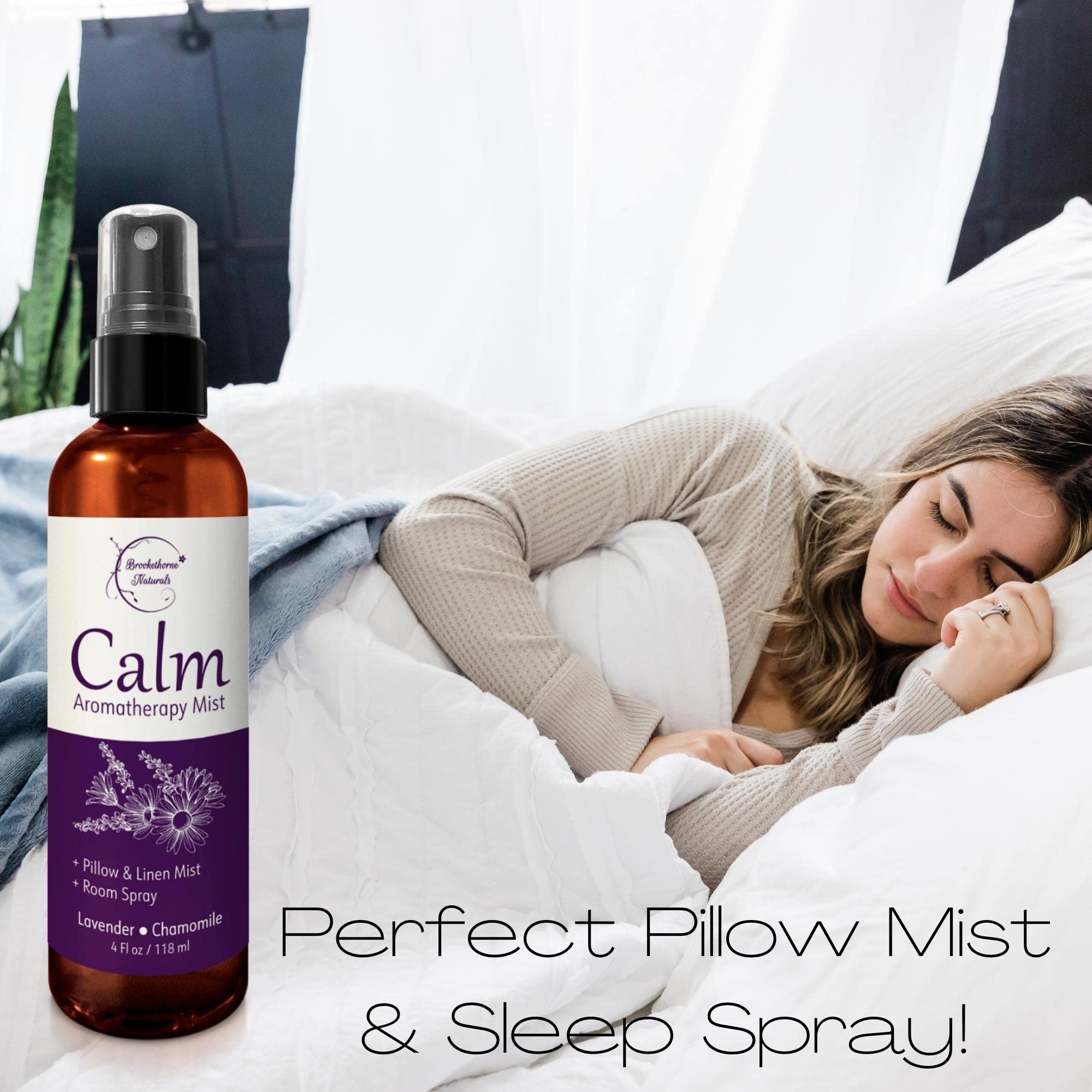 Brookethorne Naturals atomizador con detalle del spray y facilidad de uso