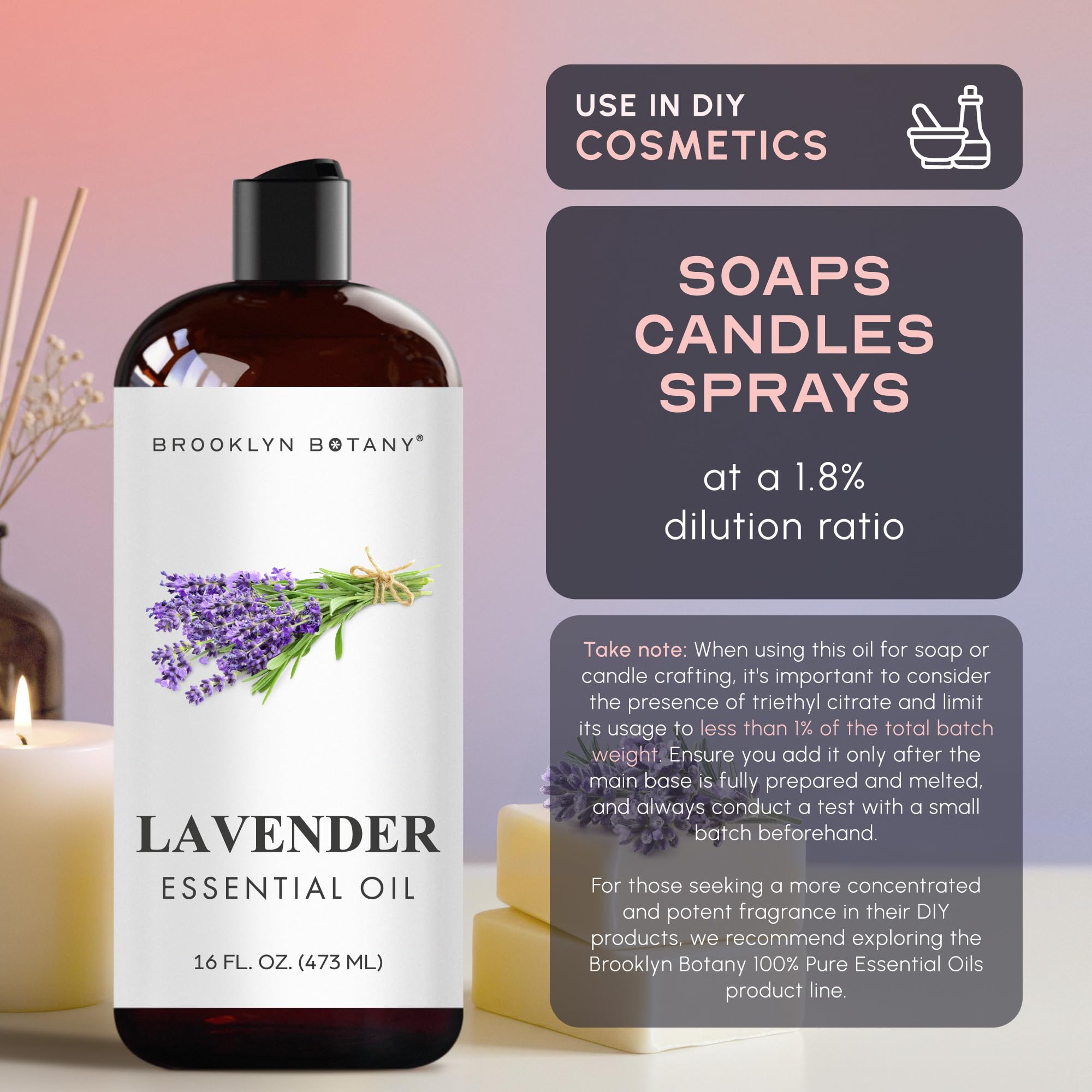 Brooklyn Botany aceite en difusor ilustrando aroma estable y ambiente