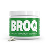 BROQ frente del paquete mostrando fórmula y beneficio de entrega doble