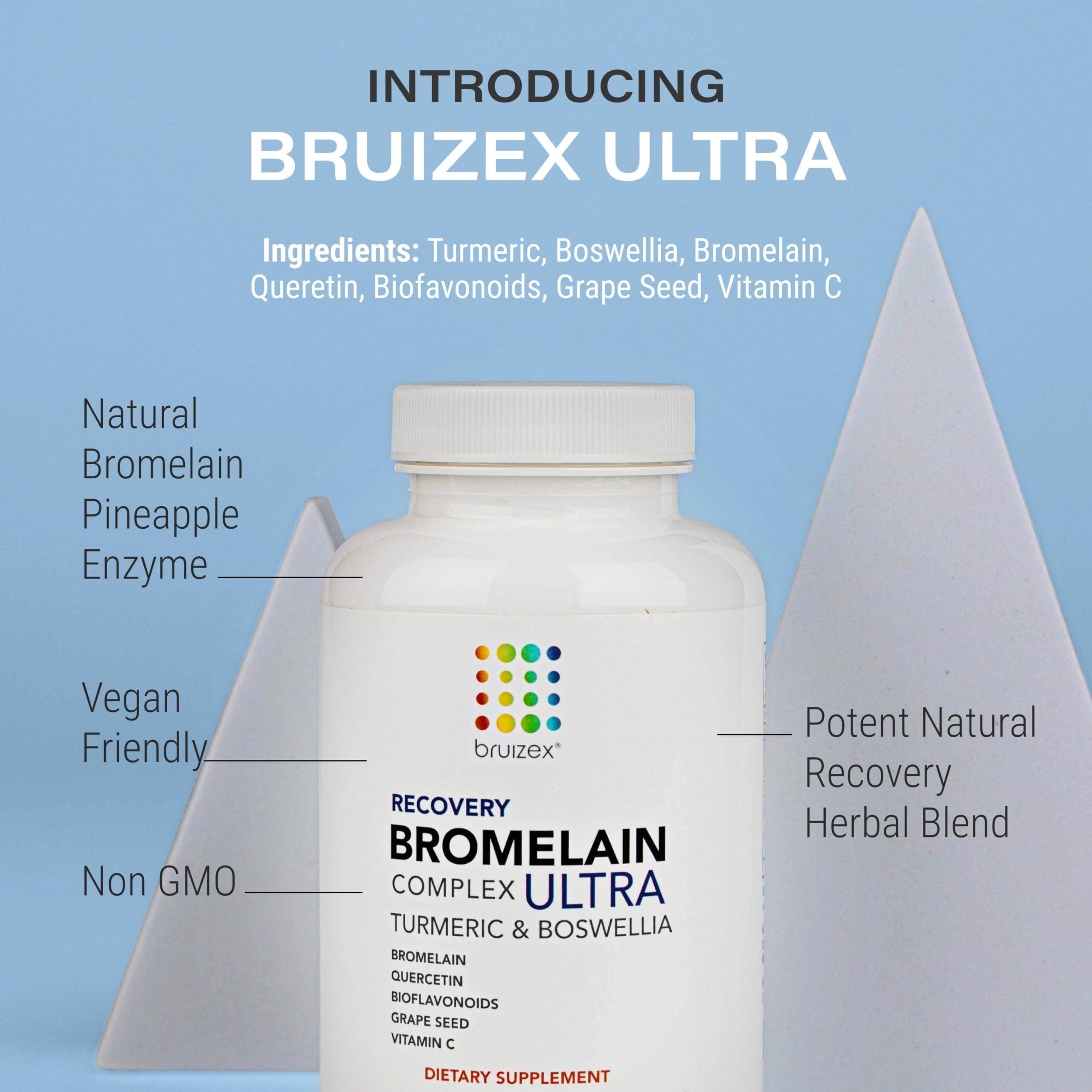 Bruizex envase abierto con cápsulas listo para uso y conveniencia