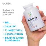 Bruizex etiqueta con lista de ingredientes para confianza del consumidor