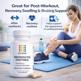Bruizex envase junto a mano para comparar tamaño y cantidad de cápsulas