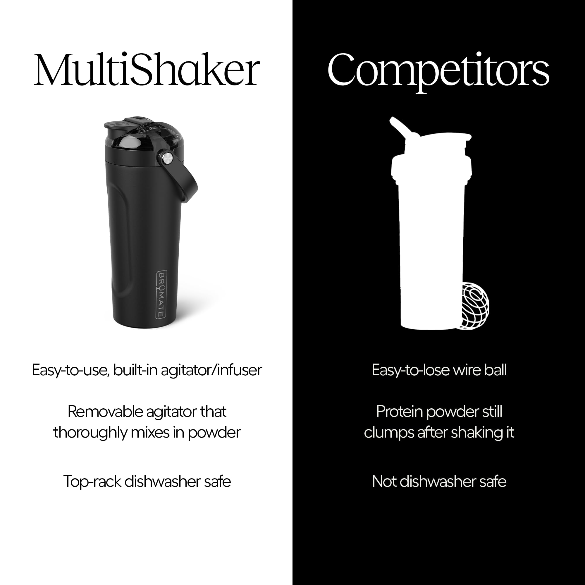 BrüMate MultiShaker en uso en gimnasio demostrando transporte práctico y frío