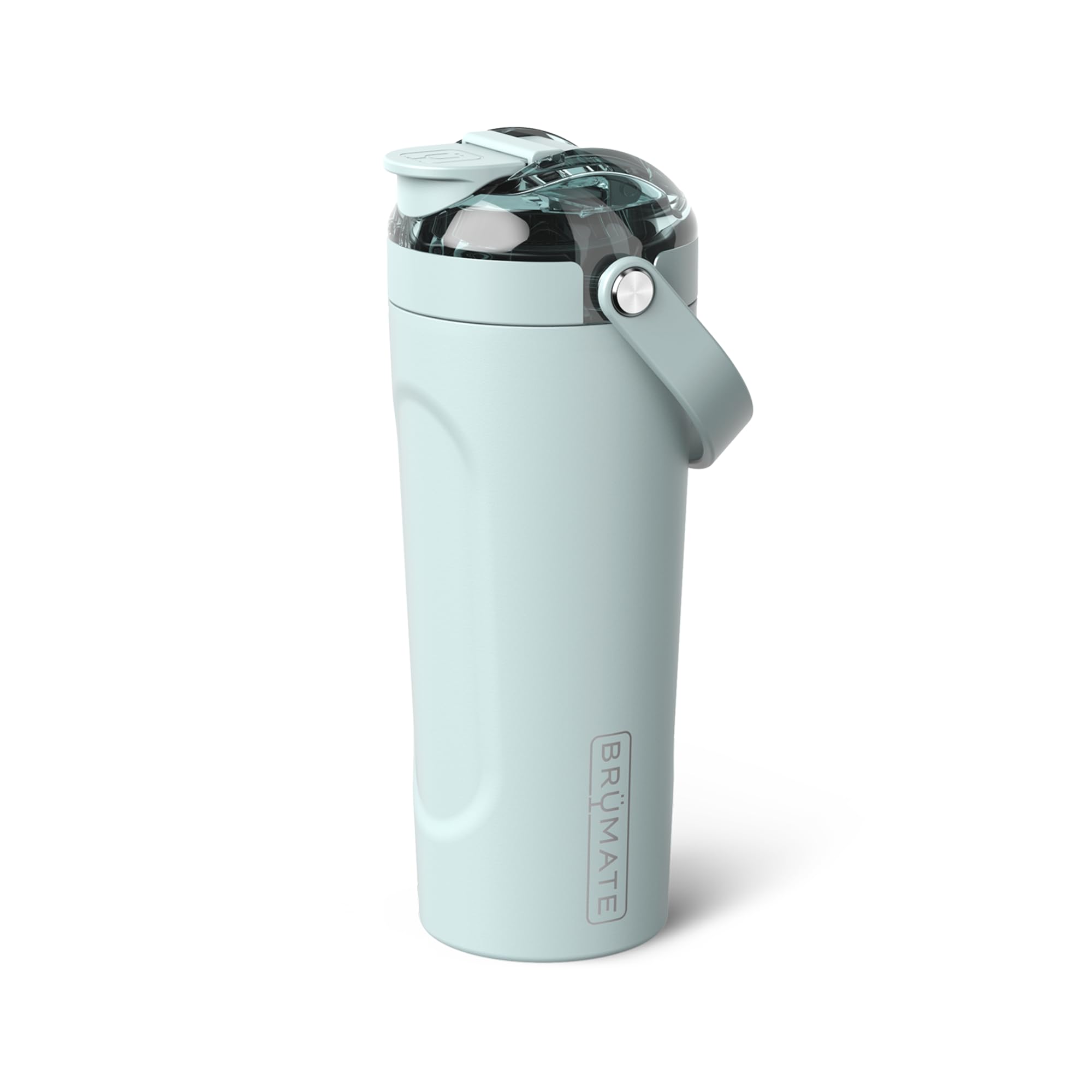 BrüMate MultiShaker frente con diseño azul agave y aspecto profesional