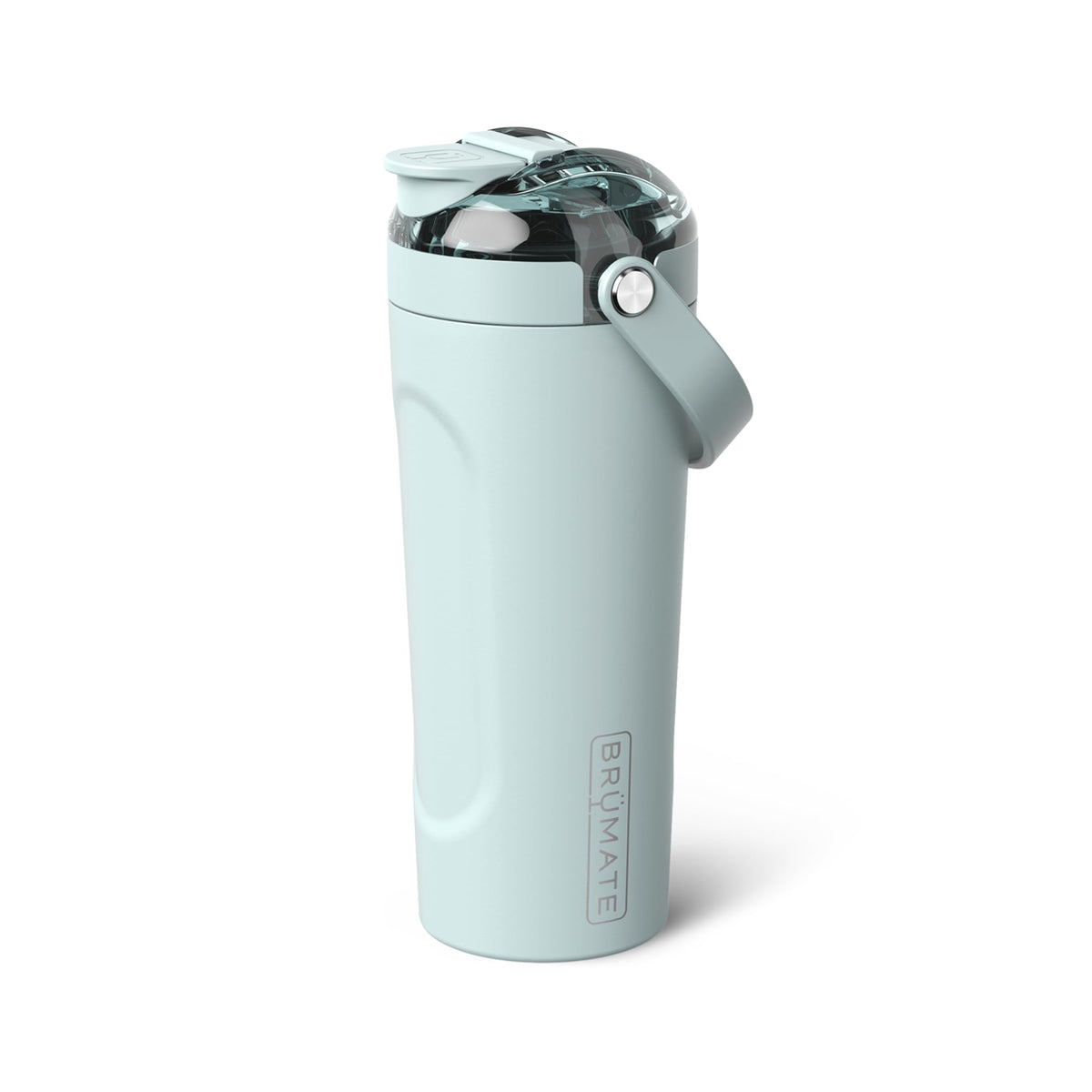 BrüMate MultiShaker frente con diseño azul agave y aspecto profesional